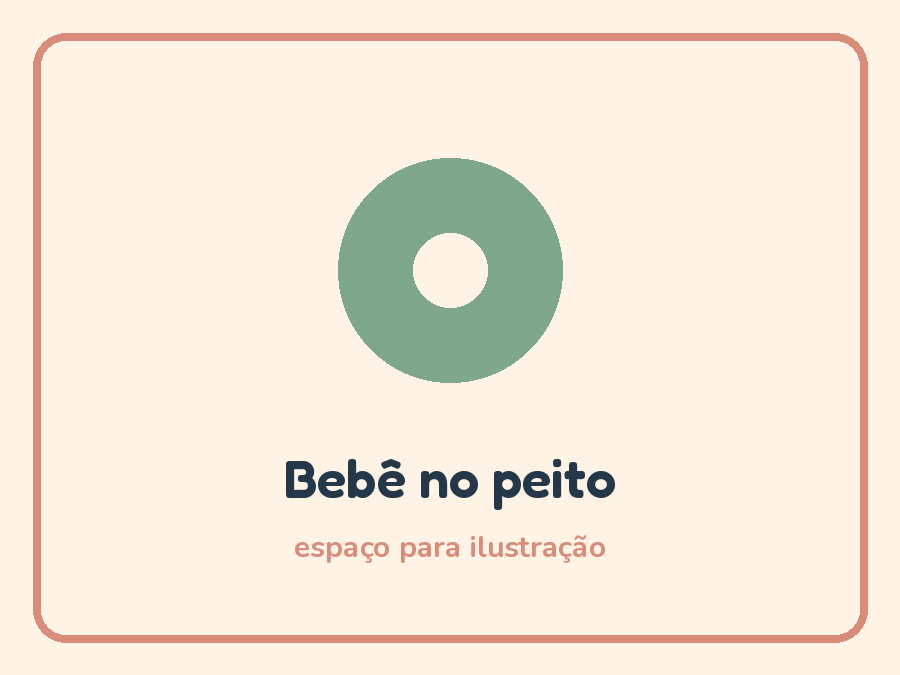 Ilustração do bebê no peito